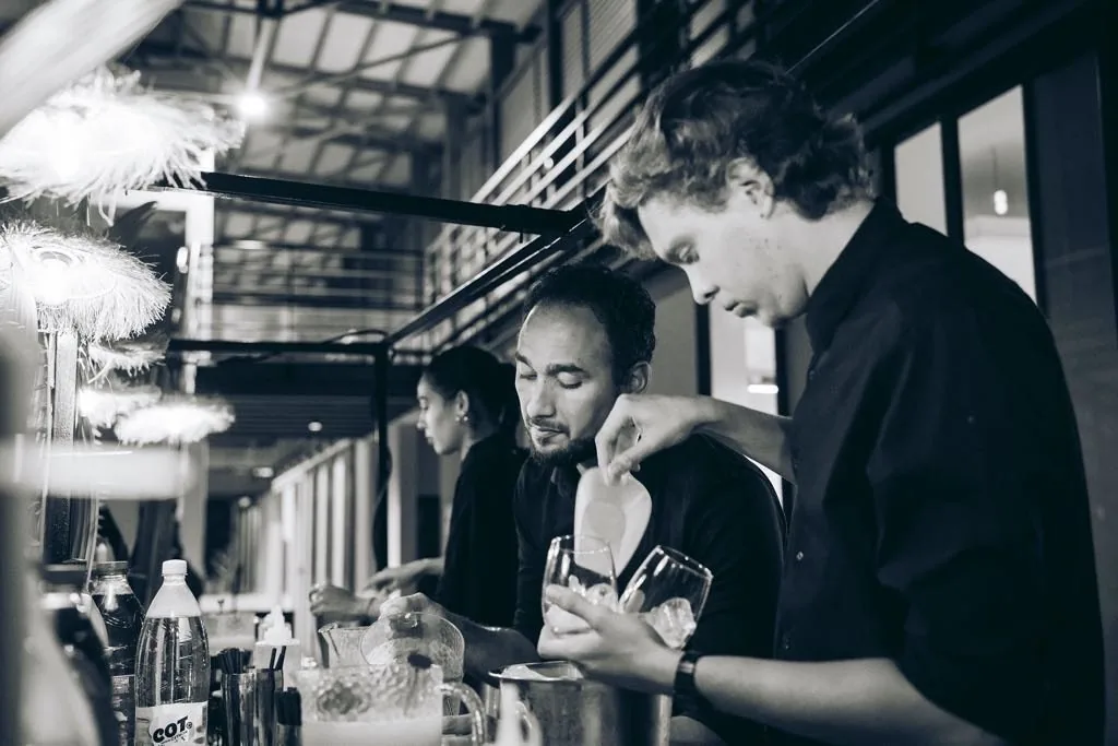 Bar à cocktails lors d'un événement d'entreprise